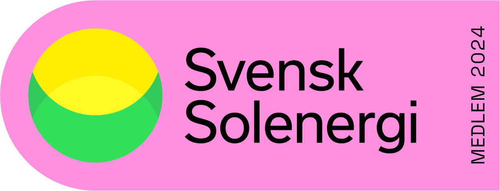 Sigill för medlemskap i branschorganisationen svensk solenergi
